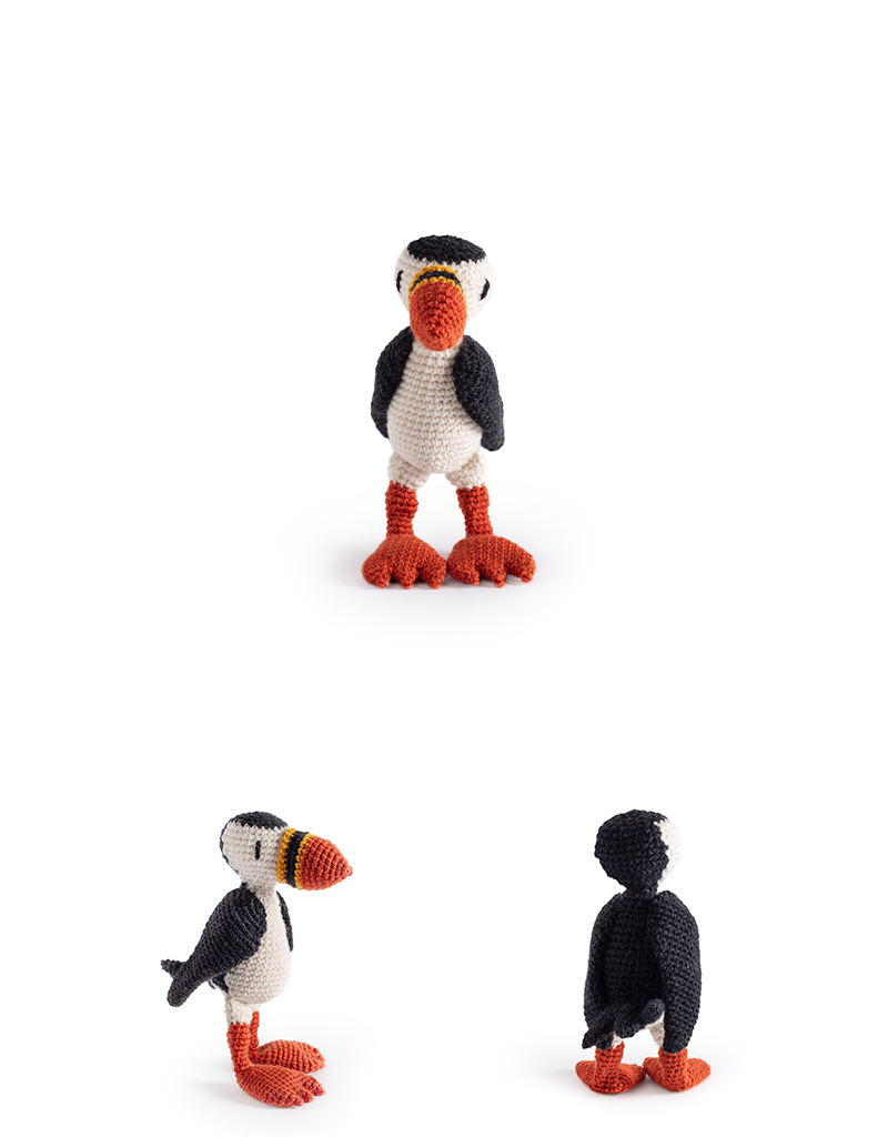 toft ed's animal gareth the puffin amigurumi crochet